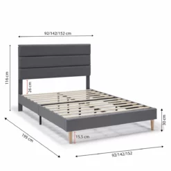 Estructura De Cama Tapizada Aroma 135/140x190 Cm, Gris Oscuro 9 Estructura De Cama Tapizada Aroma 135/140x190 Cm, Gris Oscuro -Conforama Tienda de ventas 558d0da14d5bf97f442e7b0b9df559e672d8450b 0bc737001fb14675bfc38921dc19f547
