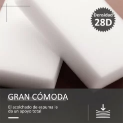 HOMCOM Reposapiés Otomano Giratorio Taburete Puff Redondo Tapizado En Piel Sintético De Estilo Moderno Para Dormitorio Entrada Salón Ø45,5x44,5 Cm Gris -Conforama Tienda de ventas 58554e4641a2a5717c5becec972ce06e5e34cafe 77b0149637a54c5598f7fe069aa7ec4a