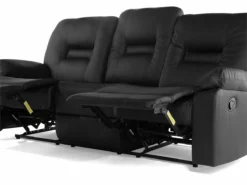 Sofá 3 Plazas Reclinable De Piel Sintética Negra BERGEN -Conforama Tienda de ventas 5a2468be55db38dc4010dd47dd82102b6e06d3e0 1ef6c6e243e4430cb49fea8b34aa775f