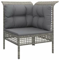 Set De Muebles De Jardín 7 Pzas Y Cojines Ratán Sintético Gris VidaXL -Conforama Tienda de ventas 5a575c8aa60357f020f4e1037e45bb31d1572a26 02c7afe1579440709ffad26d7145474b