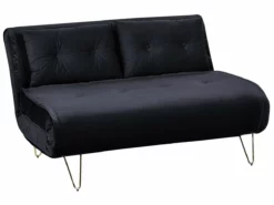 Sofá Cama 2 Plazas De Terciopelo Negro/dorado VESTFOLD -Conforama Tienda de ventas 5b2c71cc6fa222fe5f89cb9e08aba43e67eed618 90573d7ccd9f4454aa0e121f1794d113