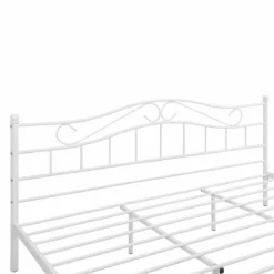 Cama Doble (Florenz)con Cabecero Curvado Y Somier Metal - (180 X 200cm) (blanco) [en.casa] -Conforama Tienda de ventas 5c64fa27d8b7d5fd5fb3f0d24cabccffd33a4e8f 930136f448494a369e88e6f909119ea1