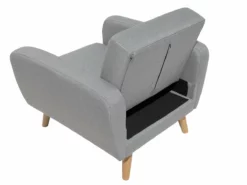 Sillón De Poliéster Gris Claro FLORLI -Conforama Tienda de ventas 5cca54749b8dfa7875f58a8bb2d07cb271aedb96 e921cdc207d140f1a6d8504ac5afac2b