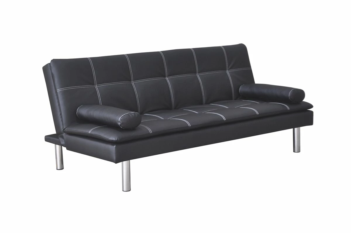 Sofá Cama De Piel SintéticaENJOY Color Negro 5 Sofá Cama De Piel SintéticaENJOY Color Negro - Imagen 5