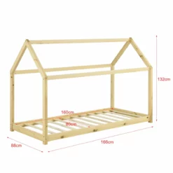 Cama Infantil Netstal Con Colchón Ortopédico - Forma De Casa - Pino 80 X 160 Cm - Natural [en.casa] -Conforama Tienda de ventas 5dbf1a937ad6913154ef29e52b7ec954498e1ccb 63e813590d7a43788334664c89d328c8