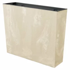 Prosperplast Maceta Urbi Case Beton Effect , Con Depósito, Dimensiones (Mm) 580X180X498, Color Crema