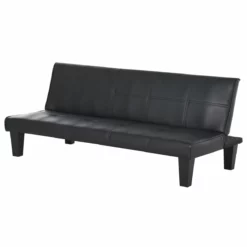 HOMCOM Sofá Cama De 3 Plazas Diseño 2 En 1 Plegable Sin Reposabrazos Estructura Sólida Con Patas Elevadas Asiento Acolchado De Esponja Cómodo Carga 300 Kg 165x75,5x70 Cm Gris