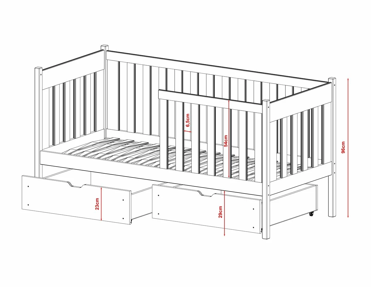 Cama Individual Alicja 80x180 Beige 3 Cama Individual Alicja 80x180 Beige - Imagen 3