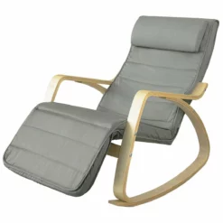 Sillón De Relax, Silla De Relax, Mecedora-Reposapiés Ajustable FST16-DG SoBuy ES