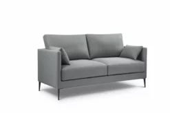 Sofa De 2 Plazas NERO En Tela Con Patas Metalicas Gris -Conforama Tienda de ventas 63923453c7bd760855d763268273ee87165e885f 111185 04