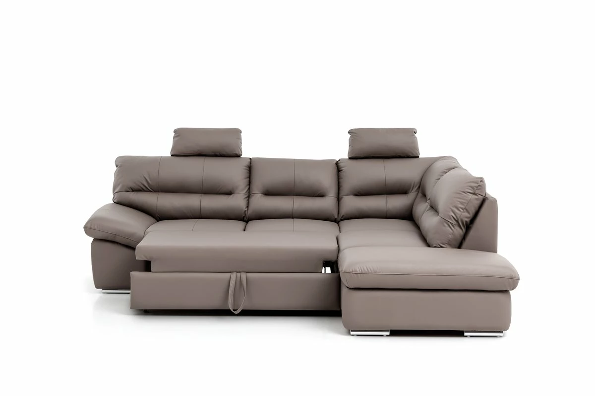 Rinconera Piel Con Cama RANCHO Derecha Color Visón 2 Rinconera Piel Con Cama RANCHO Derecha Color Visón - Imagen 2