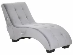 Chaise Longue De Terciopelo Gris Claro/negro/plateado Con Altavoz Bluetooth SIMORRE -Conforama Tienda de ventas 63ff64fe15d922fdb931fdb00cedf22468aee075 8dbbb1ed860e44e49ffd2059b96e8f2f