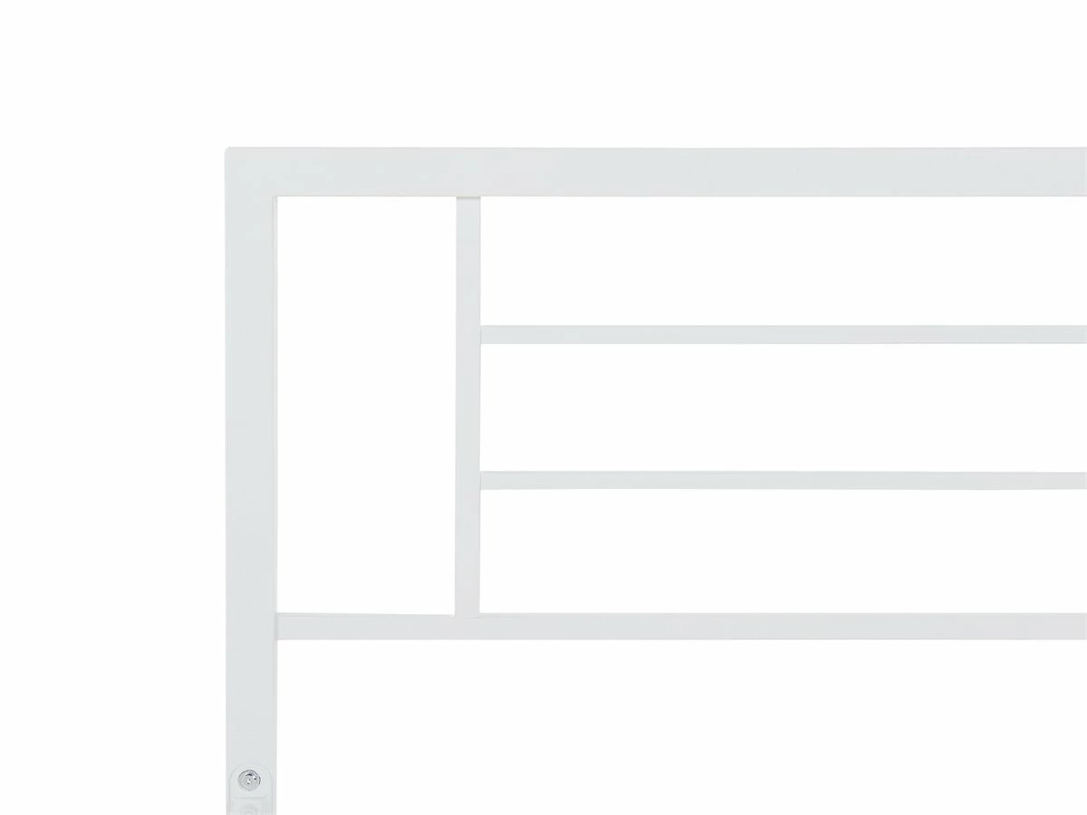 Cama Con Somier De Metal Blanco 180 X 200 Cm CUSSET 8 Cama Con Somier De Metal Blanco 180 X 200 Cm CUSSET - Imagen 8