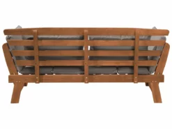 Banco De Jardín En Madera Clara Con Cojines Grises PORTICI -Conforama Tienda de ventas 6635372fa3c2fef658bb16010426fa25e4b34b45 a4b03496205f4a538aa71f46774b7416