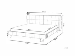 Cama Con Somier De Terciopelo Gris 160 X 200 Cm SENLIS -Conforama Tienda de ventas 68fa804d7d0bb18dbafd510fddd703386187e95d e5da92ed210540fbab6621b7923a2ba6