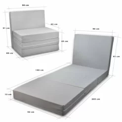 Sofá De Suelo Individual Convertible Gris Sillón Cama Desmontable Colchón Adicional Para Invitados Gridinlux -Conforama Tienda de ventas 696ee59c515036b6bdd9ebddbca1f7f04000a380 40ef286e9c7e48e0b549b6761cc2a70e