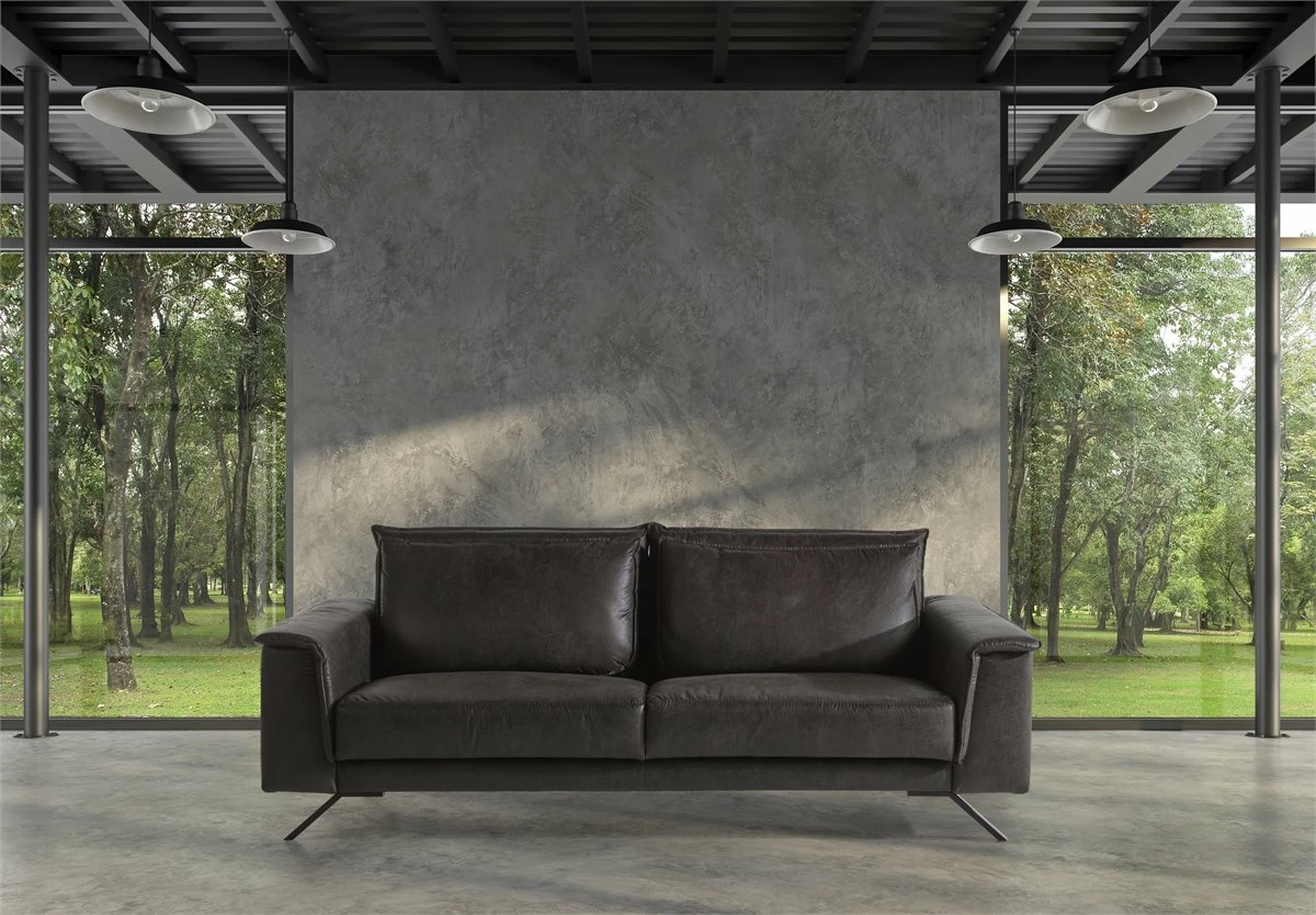 MILANO Sofá 3 Plazas Antracita 2 MILANO Sofá 3 Plazas Antracita - Imagen 2