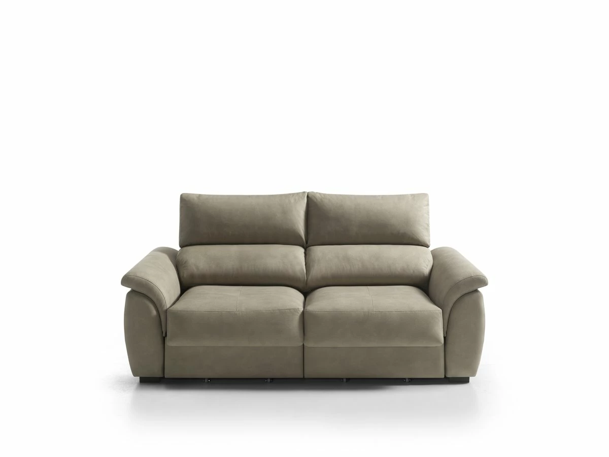 Sofá Tela 3 Plazas BENSON 2 Color Visón 1 Sofá Tela 3 Plazas BENSON 2 Color Visón