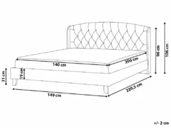 Cama Con Somier De Poliéster Gris Claro/negro 140 X 200 Cm BORDEAUX -Conforama Tienda de ventas 6c4124f087c0ff2a3b1a115e0cde21e164440bd9 a13480a7979844d5854107e12b8c6ab4