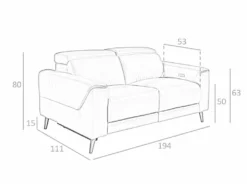 Sofá 2 Plazas Tapizado En Piel De Origen Vacuno.Asientos Con Mecanismos De Relax Eléctricos Y Reposacabezas Articulados Independientes. Estructura Interior De Madera De Pino Natural Y Patas En Madera Maciza Color Nogal. -Conforama Tienda de ventas 6de3365579124d7a28aa25e7f7b9d817dccf2404 b463357271ed470491f2150bebeaa1b9