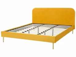 Cama Con Somier De Terciopelo Amarillo/dorado 180 X 200 Cm FLAYAT -Conforama Tienda de ventas 6e43fe5c31bf69123aab1057326d6f893e89c999 79ea0bb4a09743449861ee5f498e0ee9