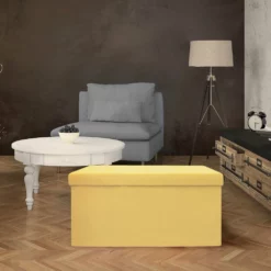 Banco-Puf Plegable 76.5P. X 37.5W X 37.5H, Amarillo. -Conforama Tienda de ventas 6e85b1615ae5029dc62ccc03937207f11525fb5a 895746c1424b4e6c944624a065a583dd