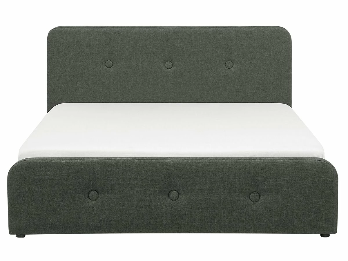 Cama Con Almacenaje De Poliéster Gris Oscuro/negro 180 X 200 Cm RENNES 5 Cama Con Almacenaje De Poliéster Gris Oscuro/negro 180 X 200 Cm RENNES - Imagen 5