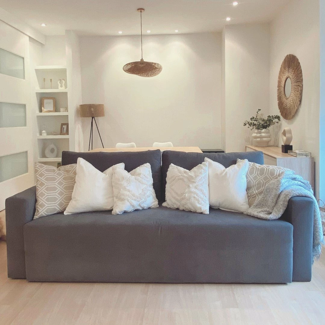 Skraut Home - Sofa Cama CLOUD, Gris Claro, Convertible En Cama, Arcón. Máximo Relax Y Confort - Con Sistema De Apertura Por Arrastre 225x92x92cm 2 Skraut Home - Sofa Cama CLOUD, Gris Claro, Convertible En Cama, Arcón. Máximo Relax Y Confort - Con Sistema De Apertura Por Arrastre 225x92x92cm - Imagen 2