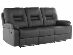Sofá 3 Plazas Reclinable De Piel Sintética Negra BERGEN -Conforama Tienda de ventas 701d4916f06dd028d05e89723e93c09cfbf40a2f 4f1d3c4653fe4b2299f3ba25ccd002ac