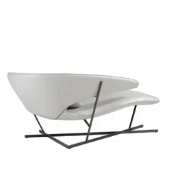 Diván Tapizado En Polipiel Color Gris. Estructura Interna De Madera De Pino Y Patas En Acero Inoxidable Color Negro Acabado Mate. -Conforama Tienda de ventas 708a56be98997bcc0deb647f313124aa4578fcc7 c4c0e9ec6d494820a07e8961c4b6a83c