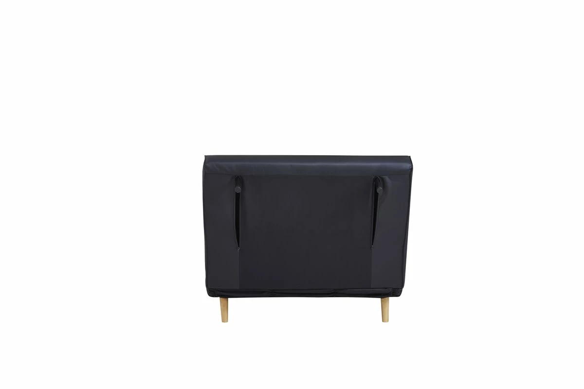 Sillón Cama Piel Sintética ONE Color Negro 6 Sillón Cama Piel Sintética ONE Color Negro - Imagen 6