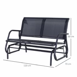 Outsunny Banco Balancín Tipo Silla Oscilante De Jardín O Patio Con 2 Plazas 120x70x85 Cm Metal Y Tela Texteline -Conforama Tienda de ventas 73ba56e7c96dec943cc5ac55afe322d7ef9eb3dc 9c1c2b6b94834799a783b438dfa710fc