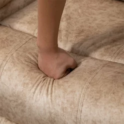 HOMCOM Sillón Relax Reclinable Manual Tapizado En Terciopelo Acolchado Con Reposapiés Retráctil Y Bolsillos Laterales Para Salón Oficina Dormitorio 96x91x108 Cm Beige -Conforama Tienda de ventas 74ce8946e8643b9005ab728206da30e24d438000 5b7abbf58c2448658ba83faba134bd96