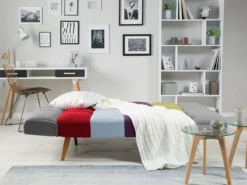 Sofá Cama 3 Plazas Tapizado Multicolor Patchwork INGARO -Conforama Tienda de ventas 751c1002180125761f97de9aa10dc202a74cb850 d4a51efac44d4423bab4db1eb1e24a5e