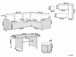 Conjunto De Jardín 5 Plazas De Ratán Gris Pardo/beige BARDI -Conforama Tienda de ventas 75c6333d621a63cfb6808d15a5bba90d34649d1c 840794f045064c268bd6316be01ea1ef