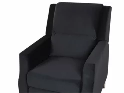 Sillón Reclinable De Terciopelo Negro/madera Oscura EGERSUND -Conforama Tienda de ventas 7790e5a0e9f30a2ef4d8bf8bb1999c1337718bf9 102e3d1d1d6e48bf9bd761d28765f977