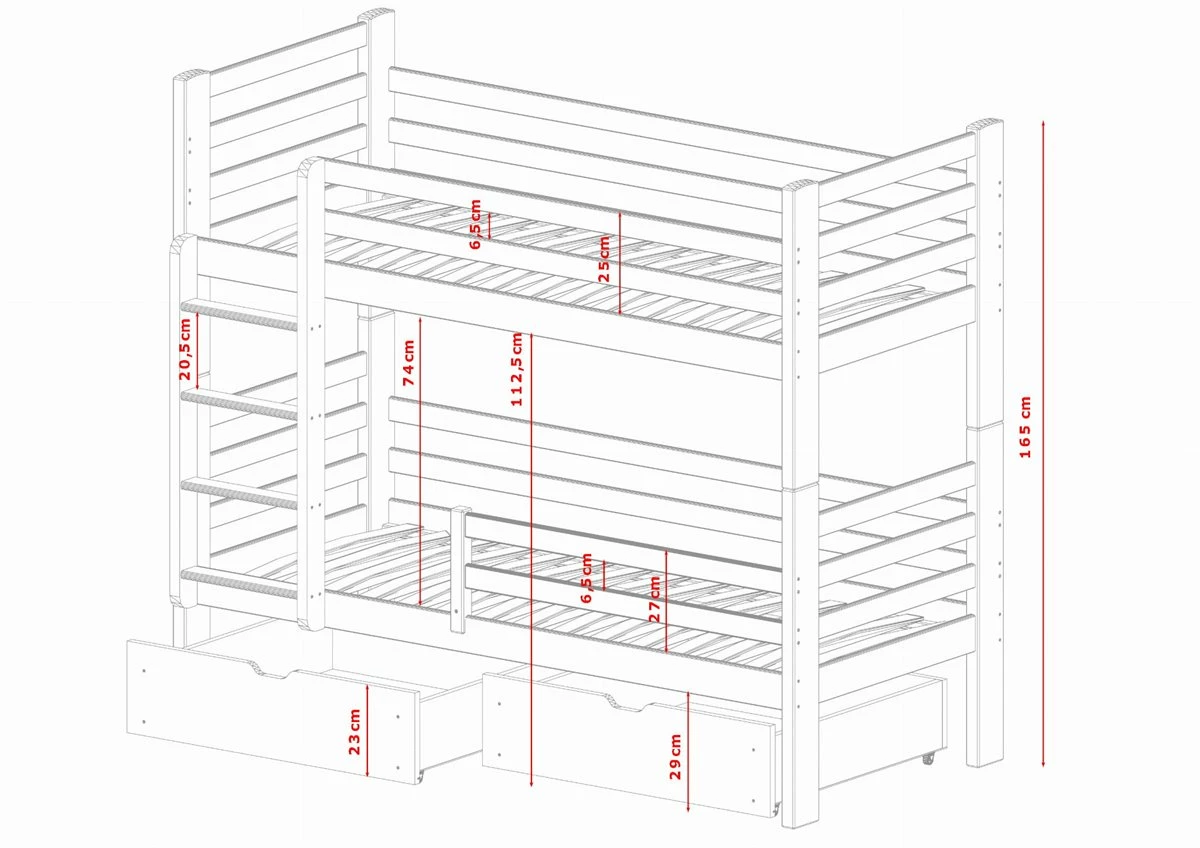Litera Patryk 90x200 Beige 3 Litera Patryk 90x200 Beige - Imagen 3