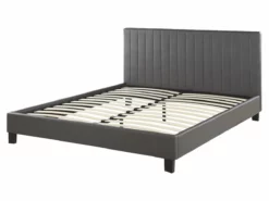 Cama Con Somier De Piel Sintética Gris 160 X 200 Cm POITIERS -Conforama Tienda de ventas 792d59f7ab8a30d5a6a623168365f440fd48ced4 659b79e2ccf14b9eabe527125e41c4a1