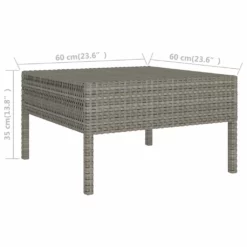 Set De Muebles De Jardín 12 Pzas Y Cojines Ratán Sintético Gris VidaXL -Conforama Tienda de ventas 79d62b3ea7f0e50a5b86d25b4dc138c9b32ada82 8351155f570a4071b8b54362f308098c