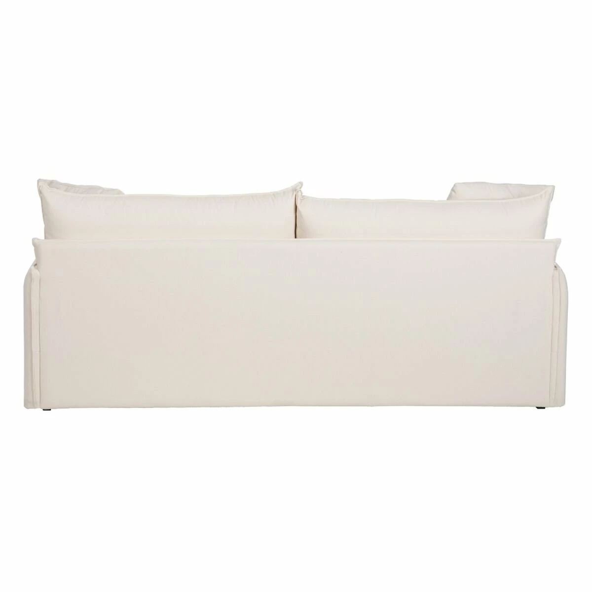 Sofá Cama 200 X 94 X 86 Cm Tejido Sintético Crema 3 Sofá Cama 200 X 94 X 86 Cm Tejido Sintético Crema - Imagen 3