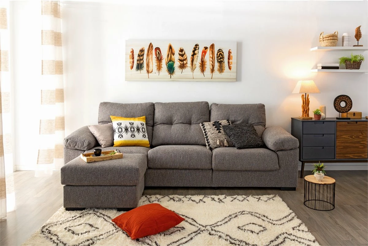 Chaise Longue MIA Color Gris Claro 2 Chaise Longue MIA Color Gris Claro - Imagen 2