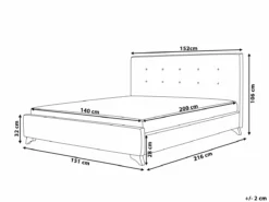 Cama Con Somier De Poliéster Gris Oscuro/negro 140 X 200 Cm AMBASSADOR -Conforama Tienda de ventas 7a221d52090eb7195e81274484191821c0198d2f 325066ca56654a07acae8b30e75d4e0b