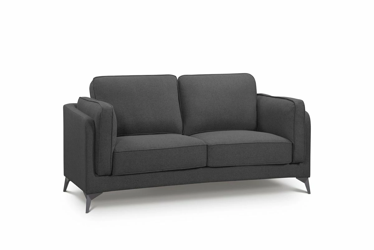 Sofá De Tela 2 Plazas PIU Color Antracita 3 Sofá De Tela 2 Plazas PIU Color Antracita - Imagen 3