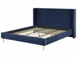 Cama Con Somier De Terciopelo Azul Marino 180 X 200 Cm VILLETTE -Conforama Tienda de ventas 7b3957ef5ac96fd926e4f10c357c6cef75357d50 7458e01cbb554c20973f186af3764701