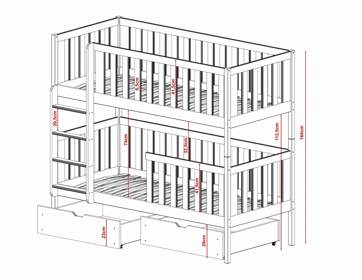 Litera Mich 80x200 Beige 3 Litera Mich 80x200 Beige - Imagen 3