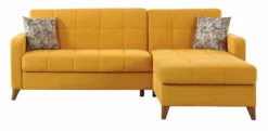 Chaise Longue Convertible En Cama LIKA Color Amarillo