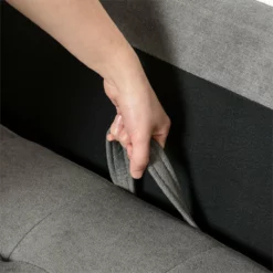 HOMCOM Sofá De 3 Plazas Acolchado Con 3 Cojines Y Reposabrazos Espacio De Almacenaje Estilo Moderno Para Salón Dormitorio 166,5x62x82 Cm Gris -Conforama Tienda de ventas 7cd49f1e01821527cd8569d9f88f25e2b4cc8912 e6a908f21ec043d3b7bd7296e8ef1043