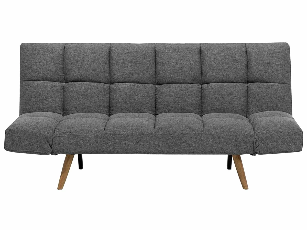 Sofá Cama 3 Plazas Tapizado Gris Oscuro INGARO 2 Sofá Cama 3 Plazas Tapizado Gris Oscuro INGARO - Imagen 2