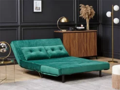 Sofá Cama 2 Plazas De Terciopelo Verde Oscuro VESTFOLD -Conforama Tienda de ventas 7df45c7ec53a348f1c1477294320d324fa8944c1 ca9ee37519424963af4beaff59f9ca54