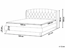 Cama Con Somier De Poliéster Beige/madera Oscura 160 X 200 Cm BORDEAUX -Conforama Tienda de ventas 805bd3814549c1f6400496c3c36b8d2170f7d2fa ea9f6532febb4198b89195395c1faaa0